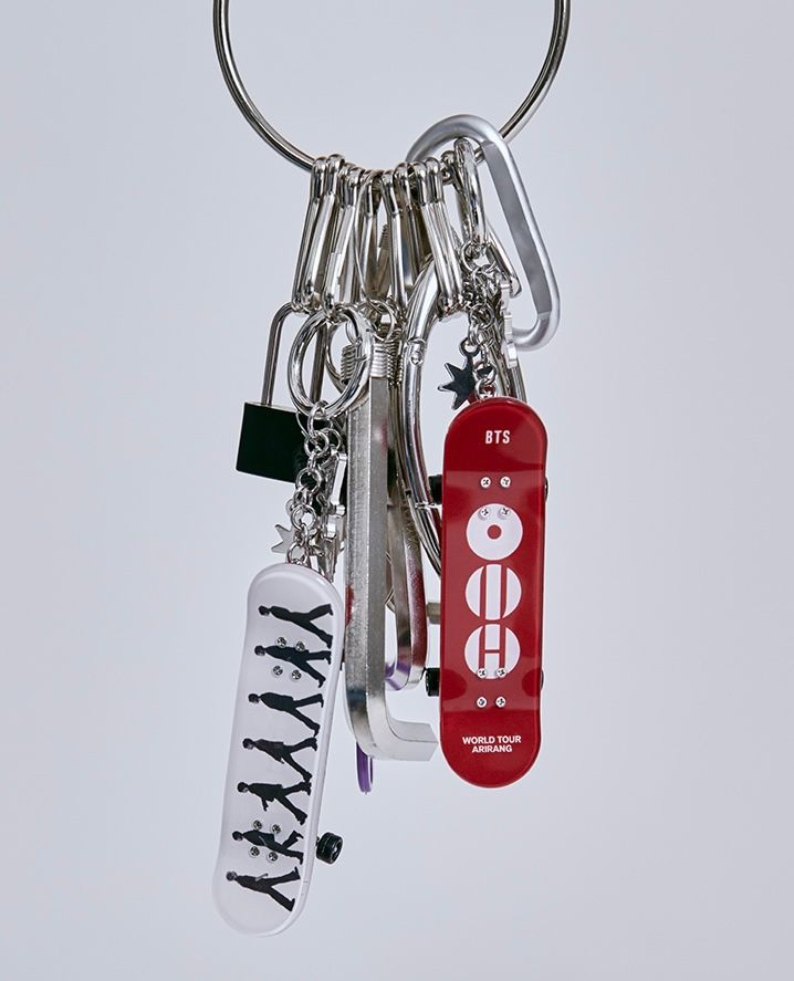 BTS MINI SKATEBOARD KEYRING