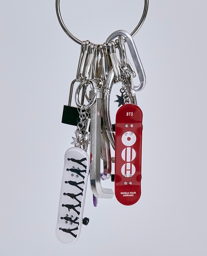 BTS MINI SKATEBOARD KEYRING product image 1