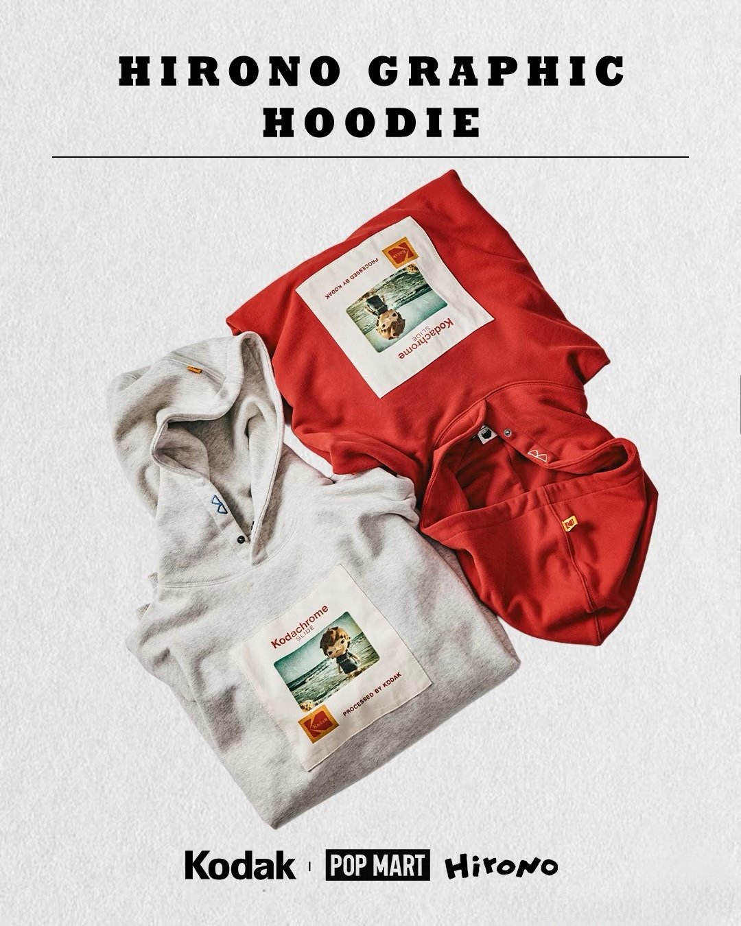 【KODAK × Hirono】KODAK Printed Patchwork Design Unisex Hoodie product image 1