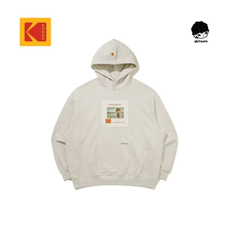 【KODAK × Hirono】KODAK Printed Patchwork Design Unisex Hoodie product image 3