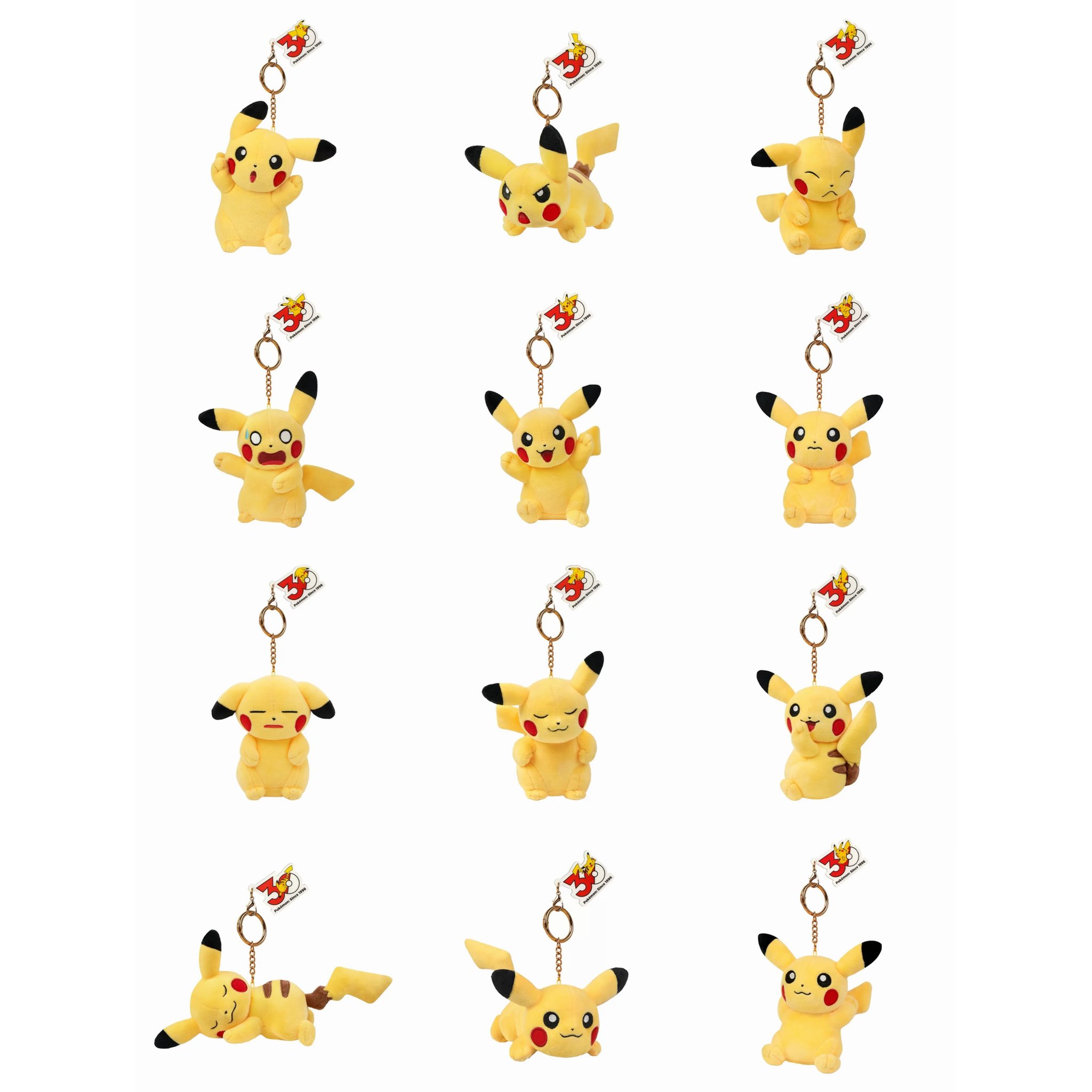 Pokemon 30th Anniversary Pikachu Plush Keychain product image 3