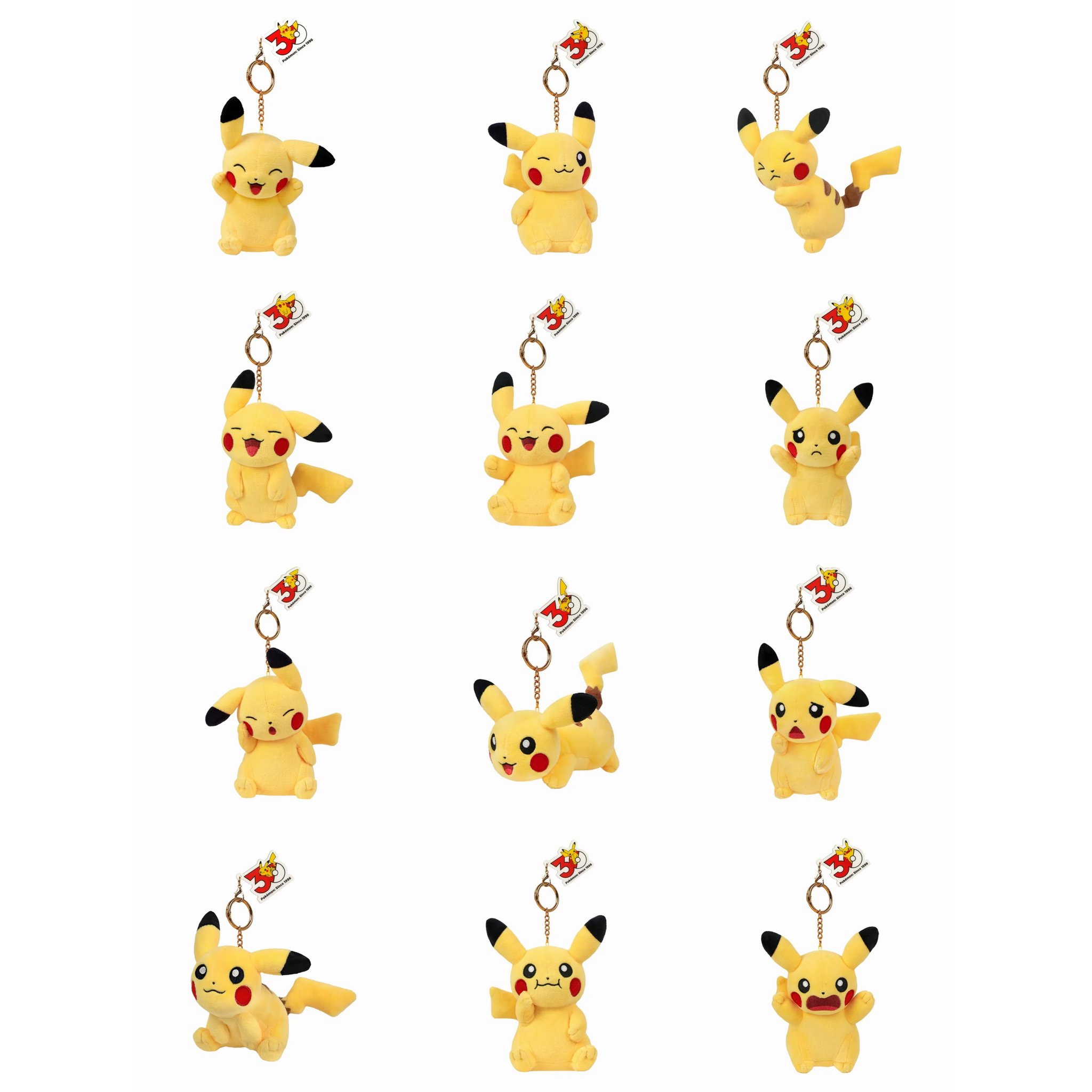 Pokemon 30th Anniversary Pikachu Plush Keychain product image 2