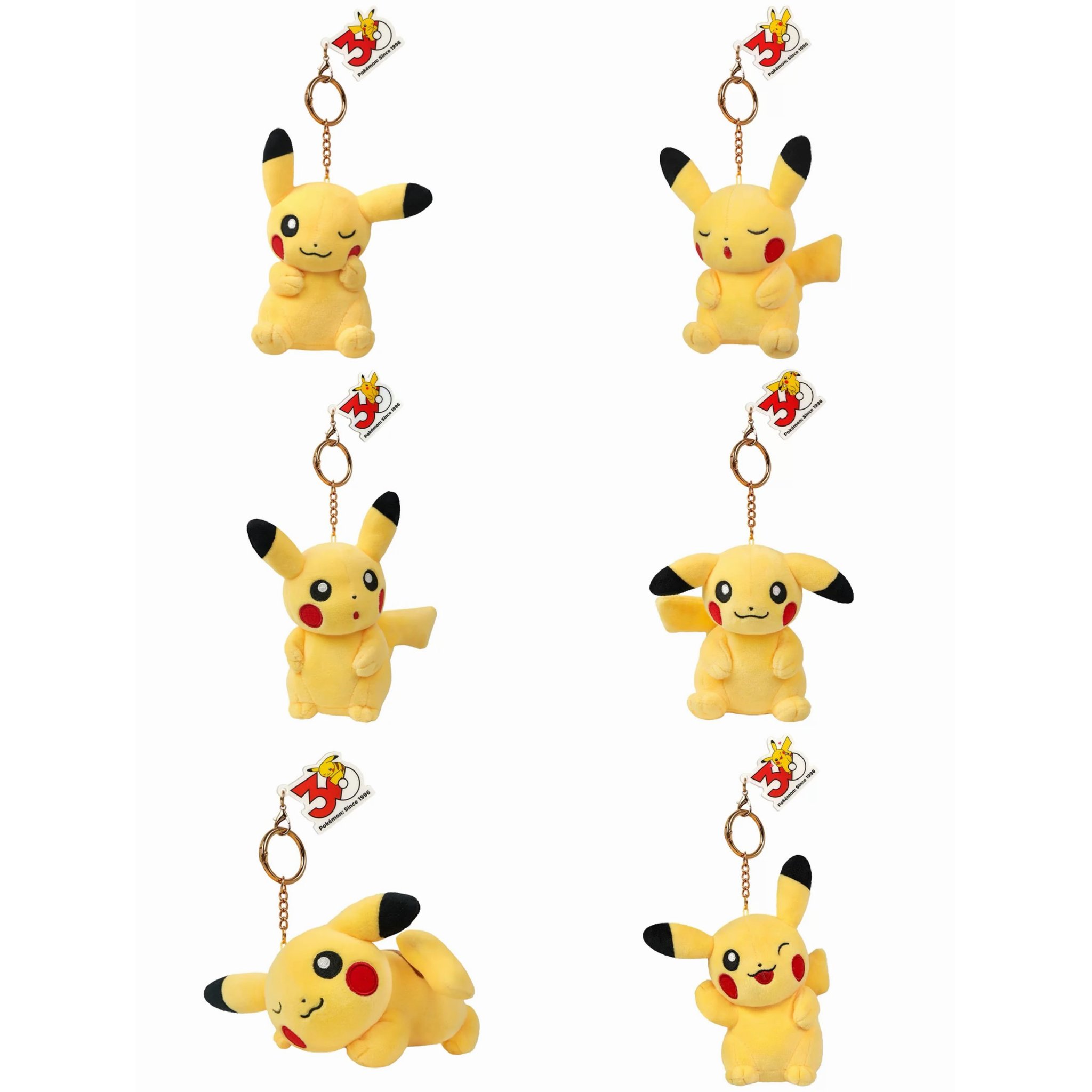 Pokemon 30th Anniversary Pikachu Plush Keychain product image 4