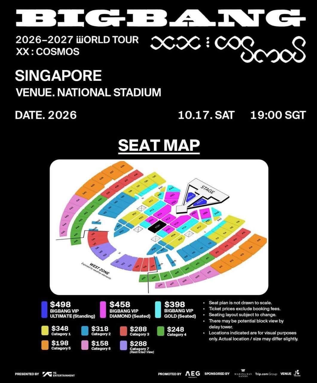 BIGBANG 2026-2027 WORLD TOUR < XX : COSMOS > IN SINGAPORE 🇸🇬 product image 1