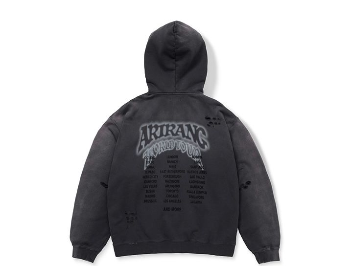 BTS ZIP-UP HOODIE (CHARCOAL)
