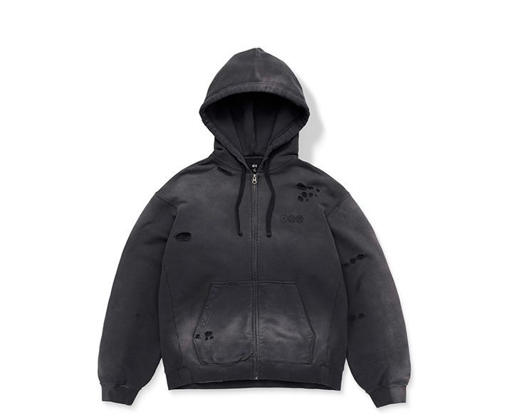 BTS ZIP-UP HOODIE (CHARCOAL) product image 2