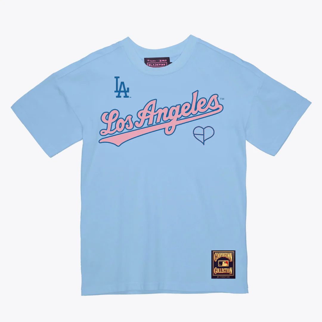 FANATICS x BLACKPINK LA DODGERS T-SHIRT (BLUE/WHITE)