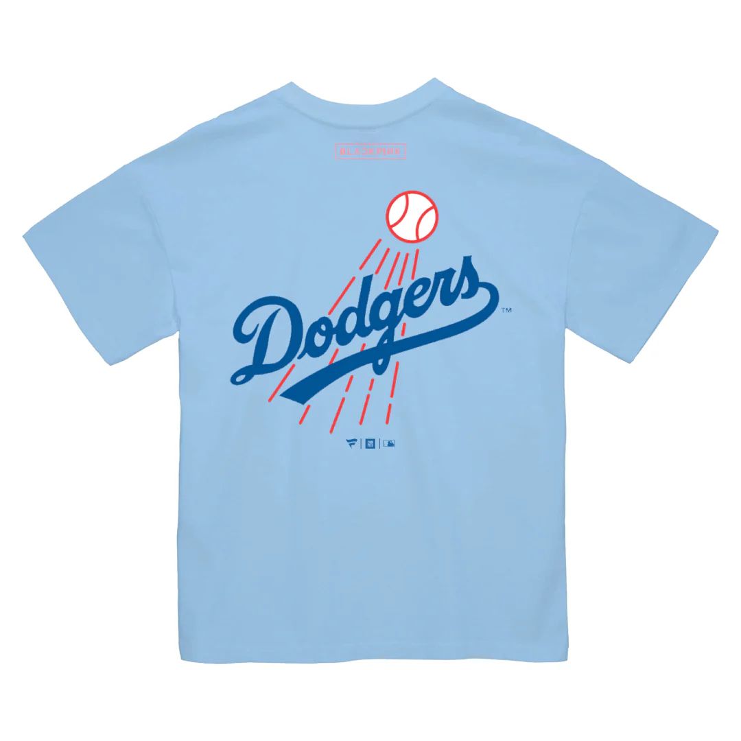 FANATICS x BLACKPINK LA DODGERS T-SHIRT (BLUE/WHITE) product image 2