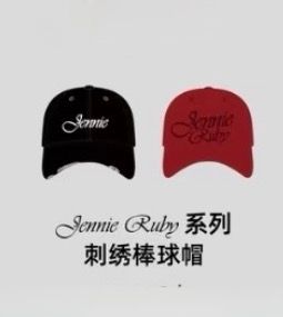 MINISO x JENNIE BALL CAP (BlACK/RED/DENIM)