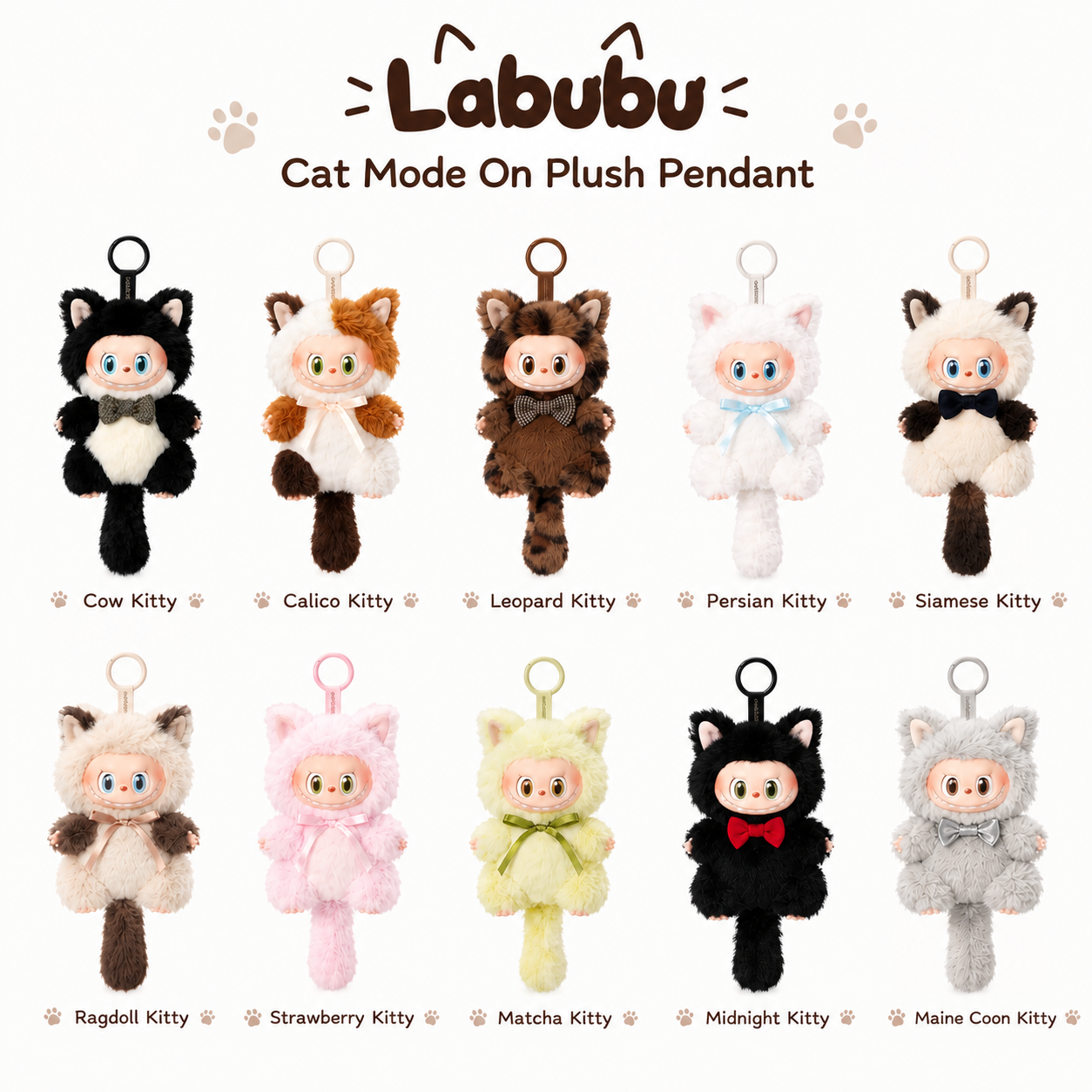 Labubu Cat Mode On Plush Pendant product image 1