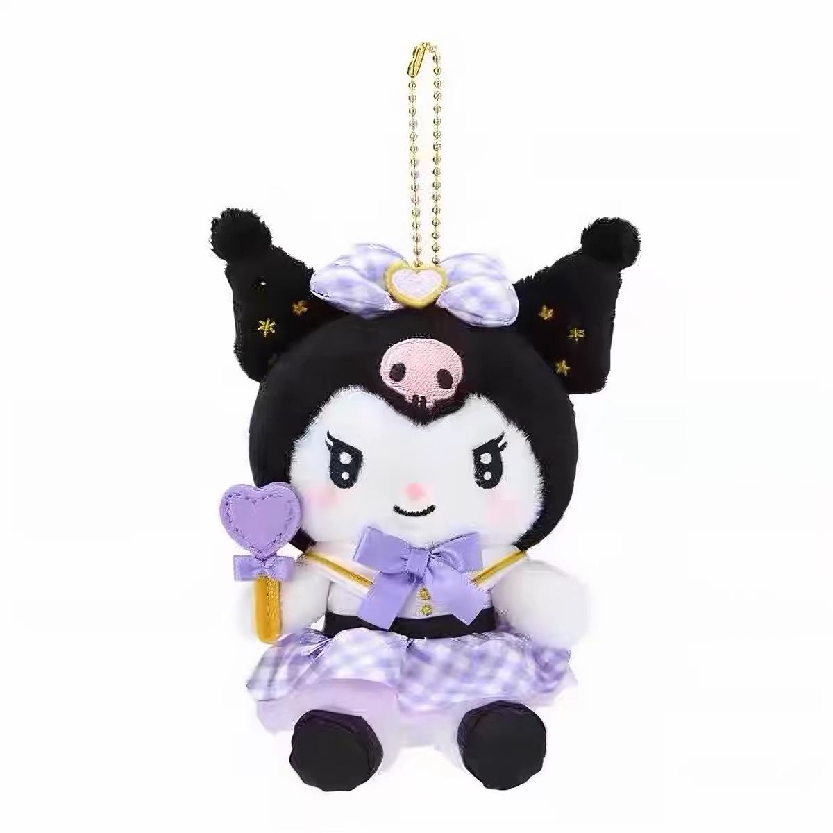 Kuromi Heart Stick Series Plush Pendant product image 1
