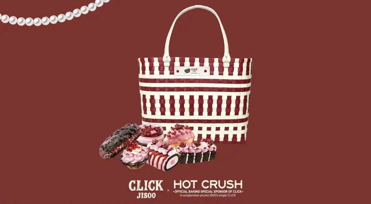 CLICK Jisoo x HOT CRUSH Handwoven Tote Bag