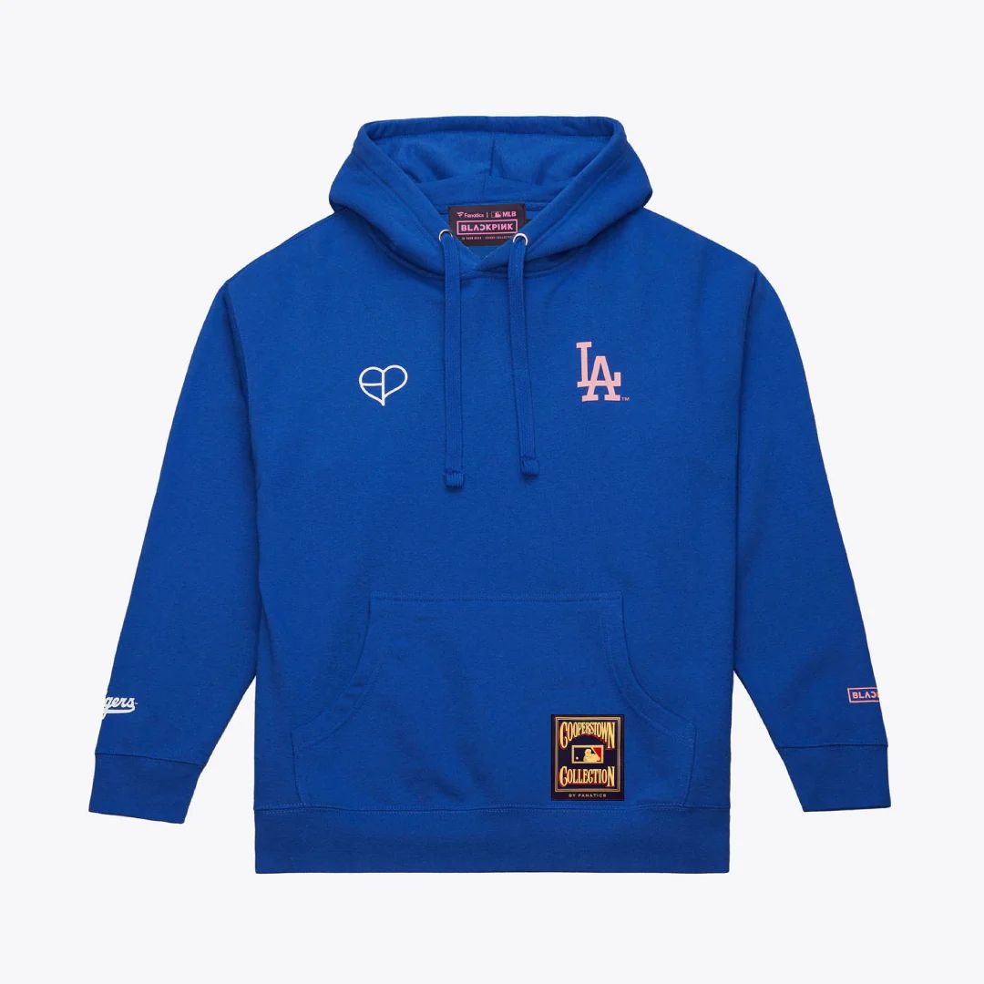 FANATICS x BLACKPINK LA DODGERS HOODIE (BLACK/BLUE) product image 9