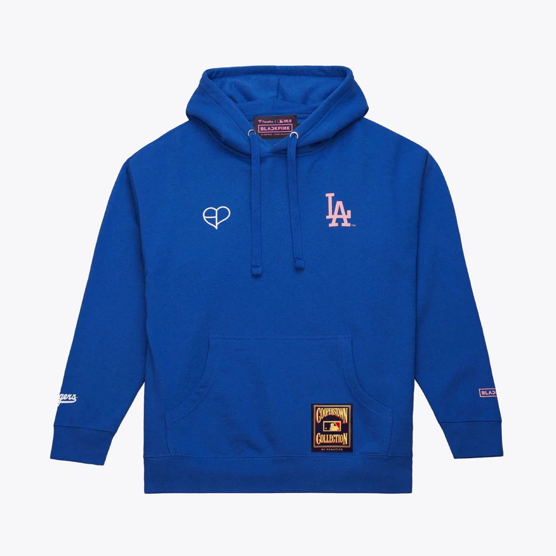 FANATICS x BLACKPINK LA DODGERS HOODIE (BLACK/BLUE) product image 9
