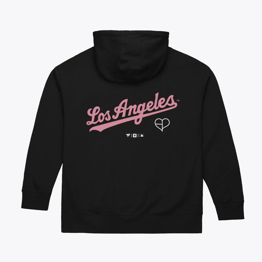 FANATICS x BLACKPINK LA DODGERS HOODIE (BLACK/BLUE) product image 2