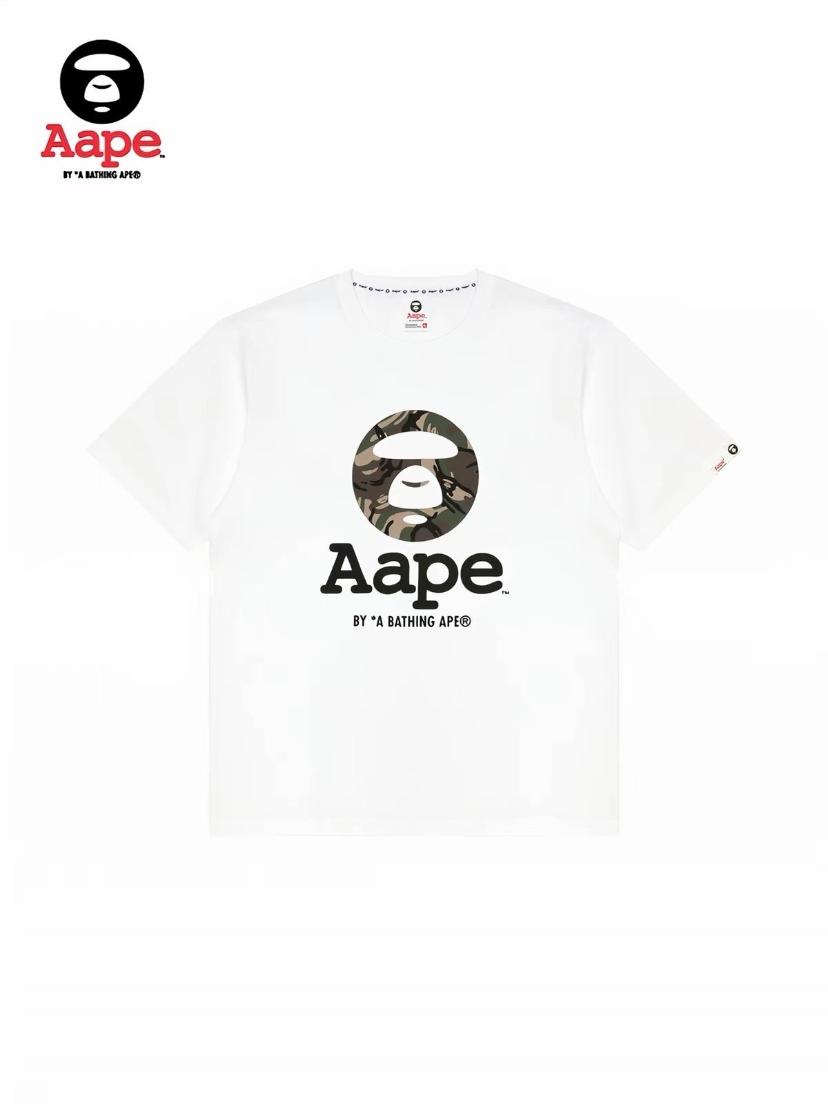 AAPE Camo Ape & Letter Graphic Short Sleeve Tee product image 2