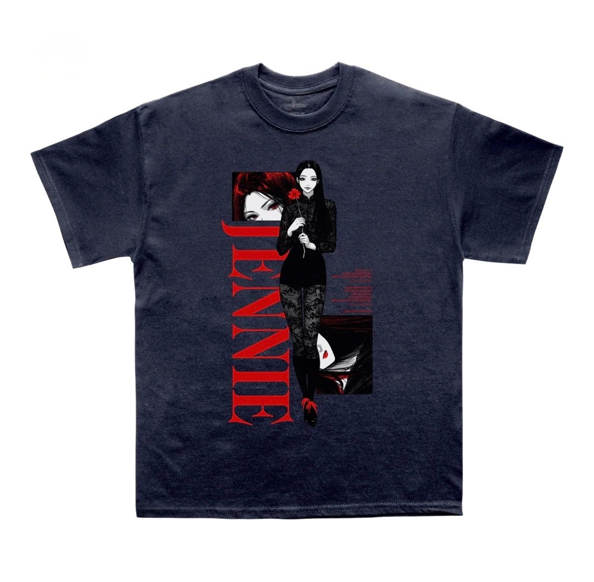 Back to School Anime Washed Black Tee product image 1