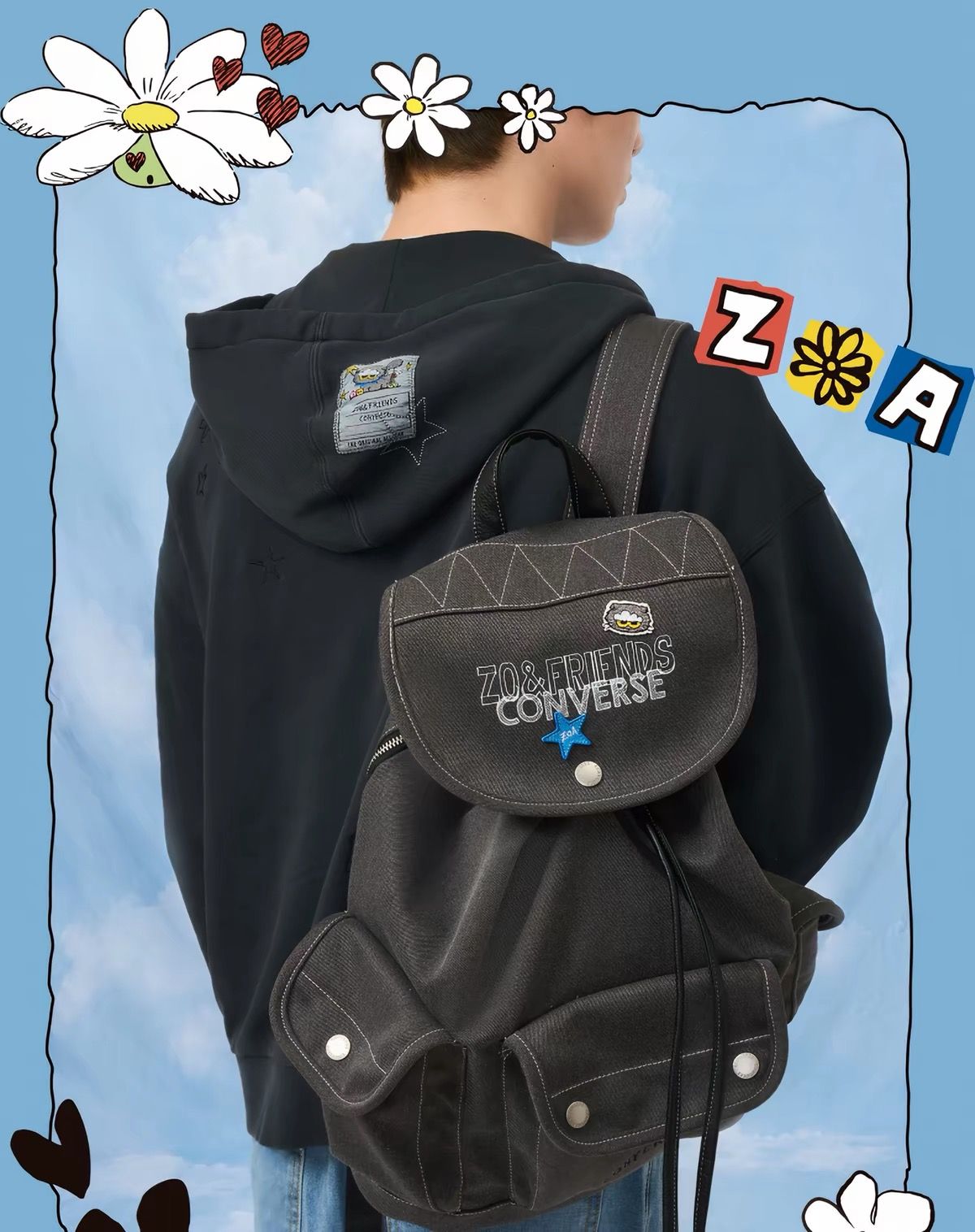 CONVERSE x ZO&FRIENDS Collaboration Casual Backpack  product image 2