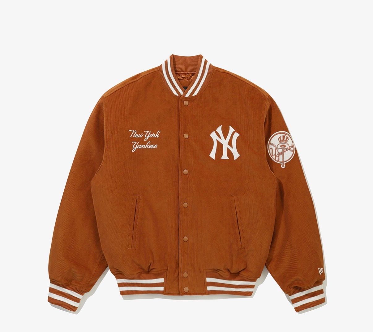 MLB New York Yankees Corduroy Stadium Jacket Copper (Worn By Sohee)