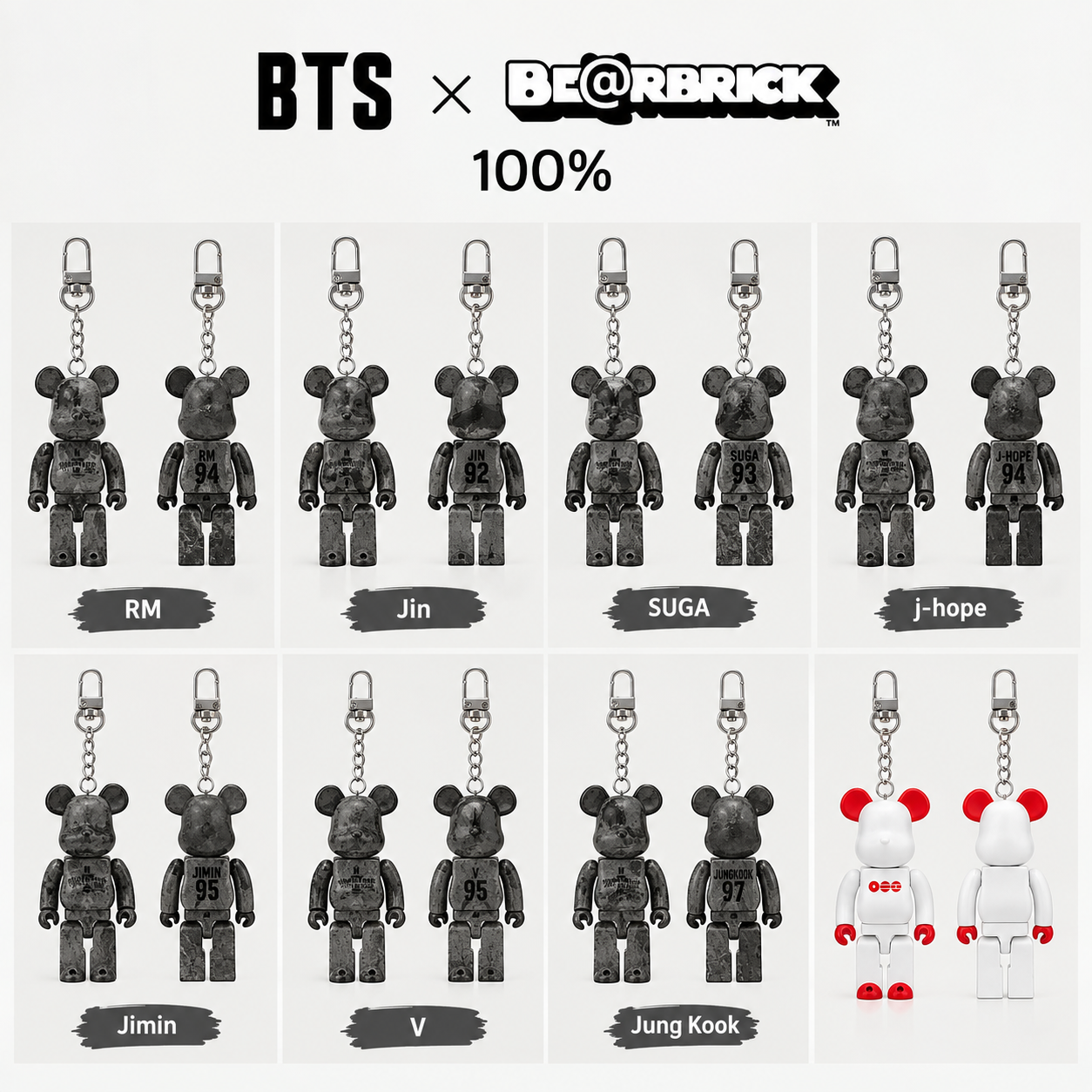 BTS x Bearbrick 100%