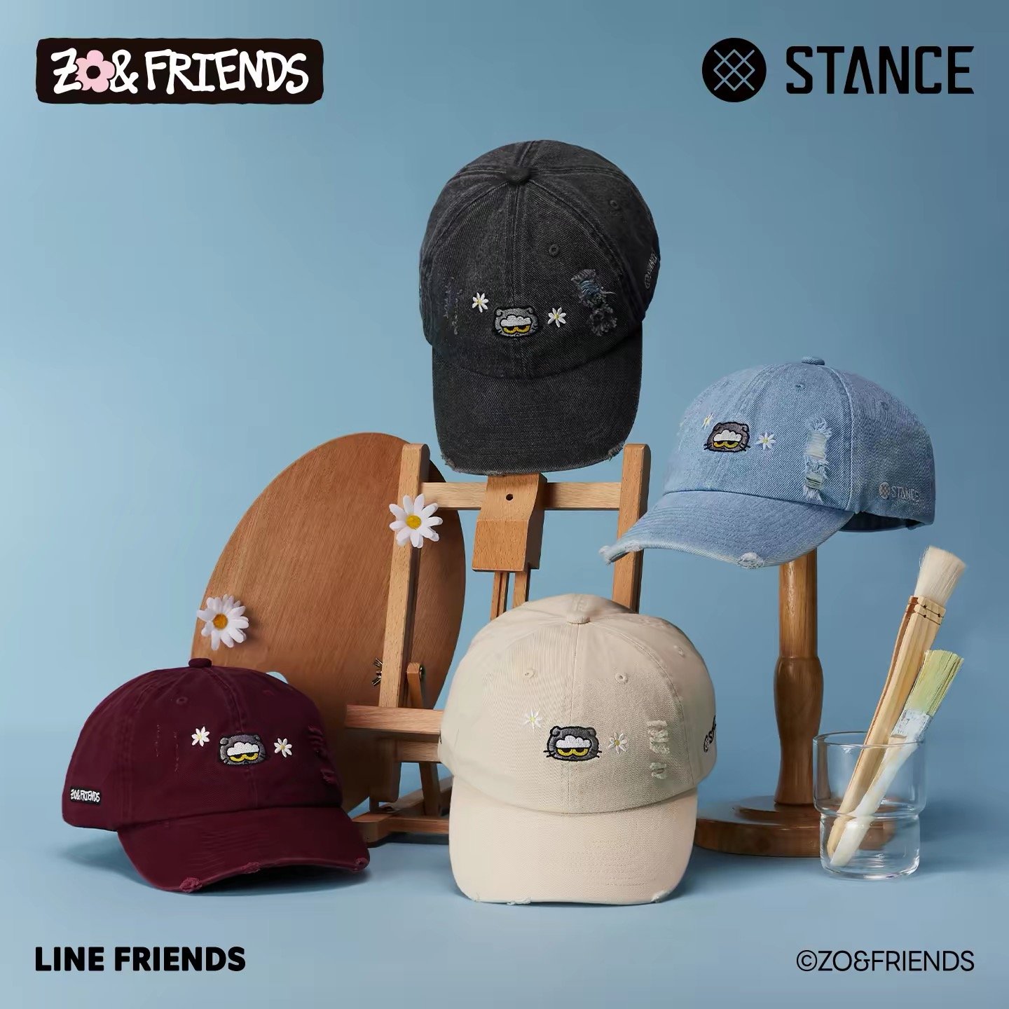 STANCE | ZO&FRIENDS Baseball Cap – Trendy Unisex Casual Sports Cap product image 1