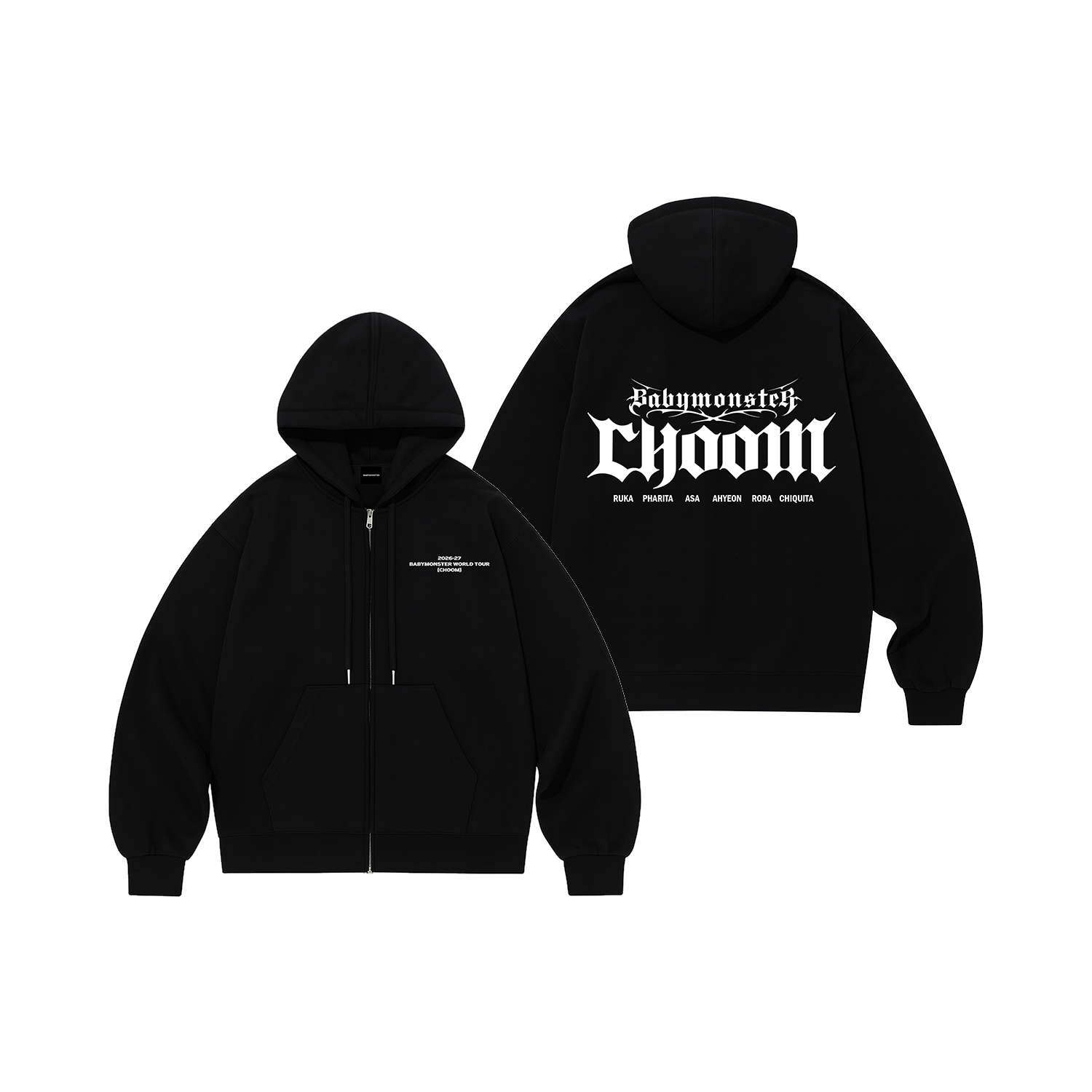 [CHOOMTOUR] BABYMONSTER ZIP-UP HOODIE