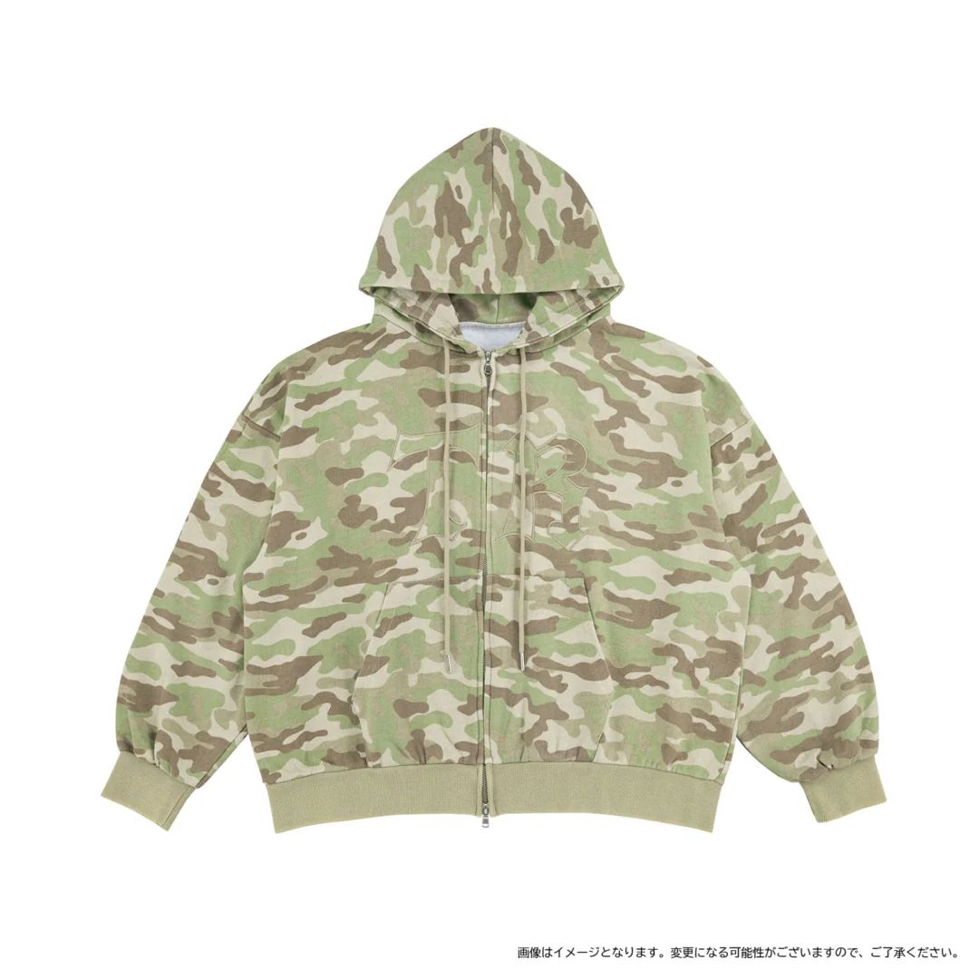 [THE STAGE] TREASURE ZIP-UP HOODIE (CAMO)