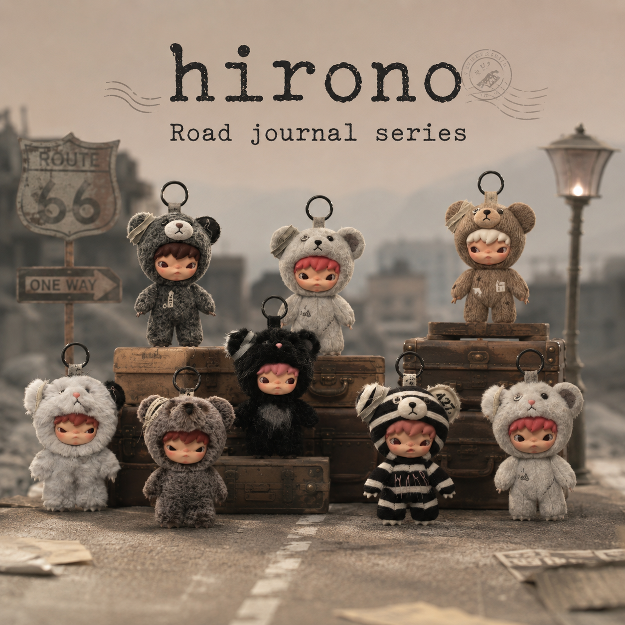 Hirono Road Journal Series Plush Pendant