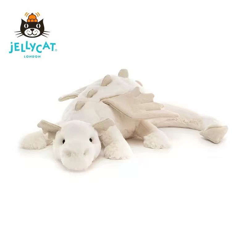 Jellycat Snow Dragon White Plush Toy