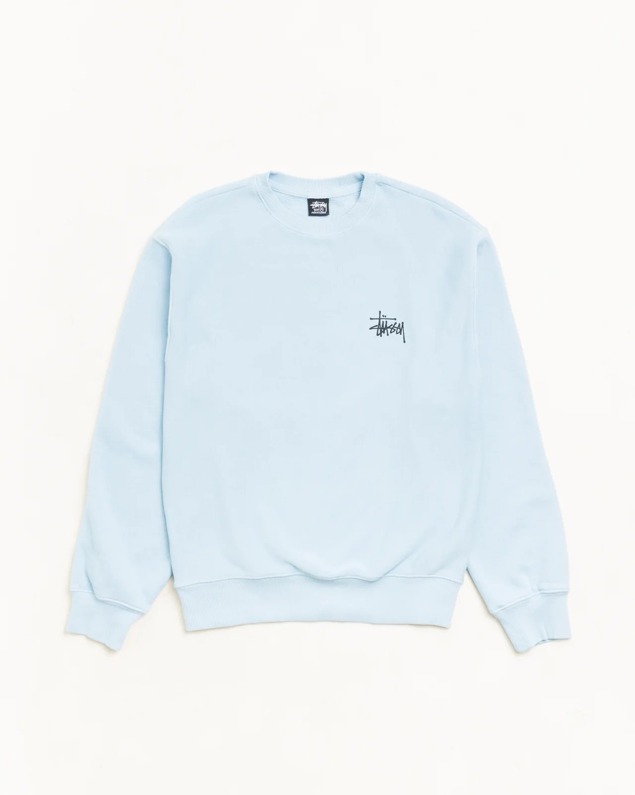 STUSSY BASIC CREW GARMENT DYED LONG SLEEVE product image 8