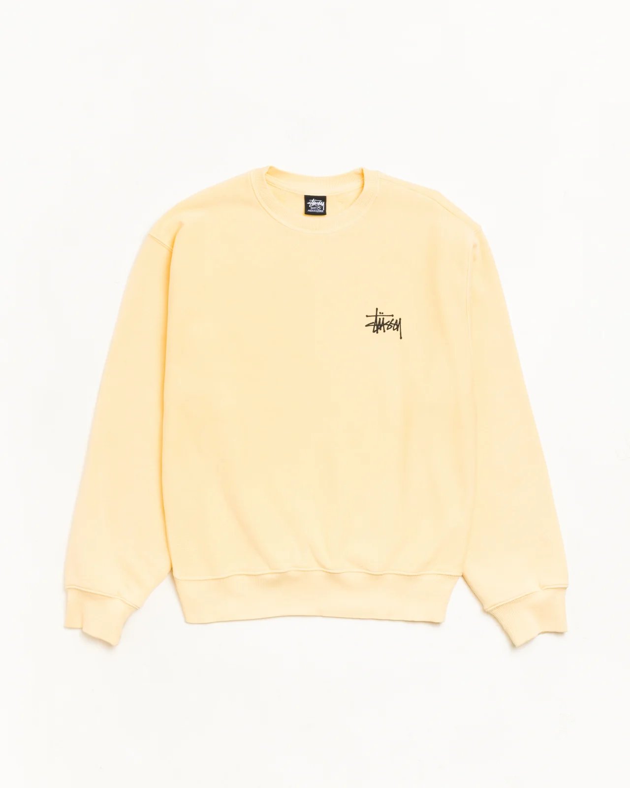 STUSSY BASIC CREW GARMENT DYED LONG SLEEVE product image 10