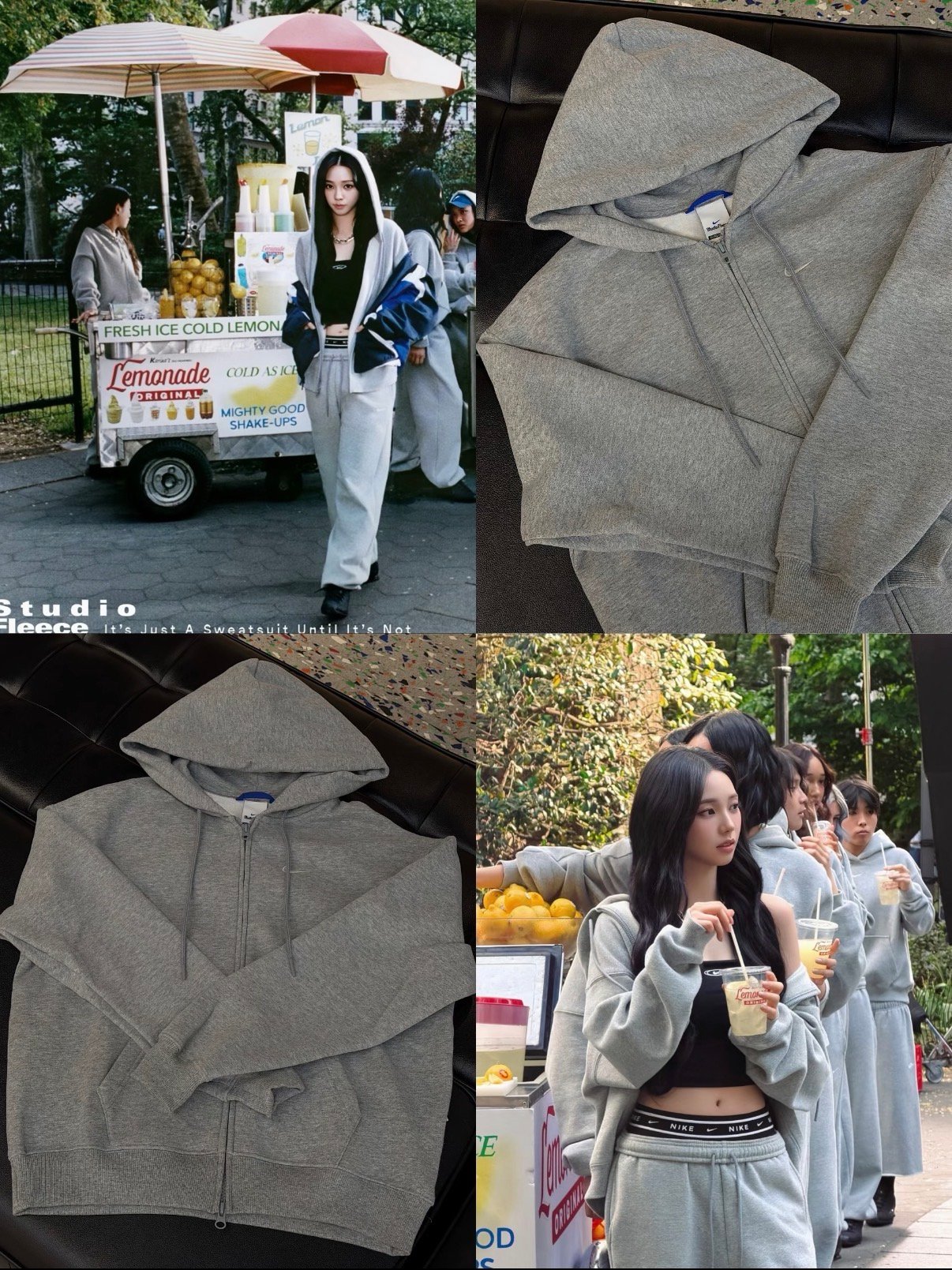 NIKE STUDIO FLEECE HOODIE WORN BY KARINA product image 1
