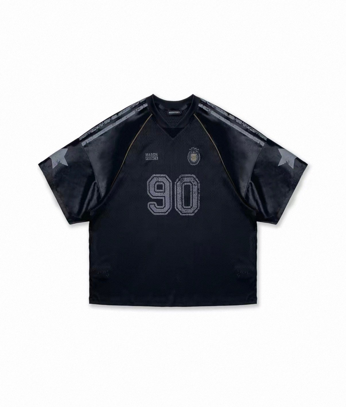 MASONPRINCE American Vintage Mesh ’90s Graffiti Star Patch Oversized Football Jersey product image 2