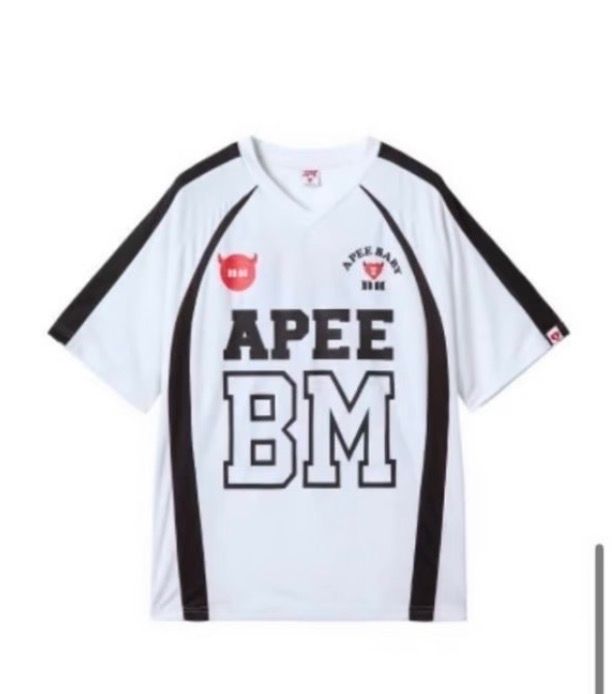 APEE x BABYMONSTER 26 FOOTBALL JERSEY (BLACK/WHITE) product image 2