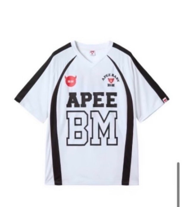 APEE x BABYMONSTER 26 FOOTBALL JERSEY (BLACK/WHITE) product image 2