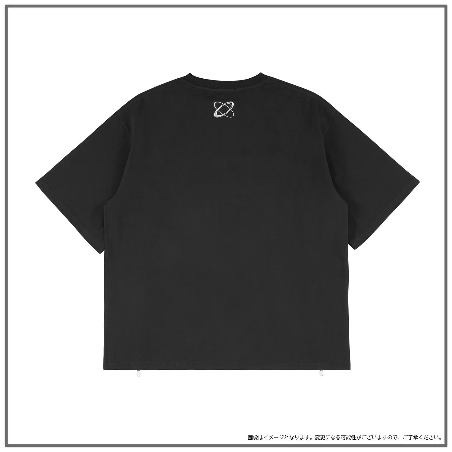 [NEW WAV] ZIP T-SHIRT (BLACK/WHITE) product image 2