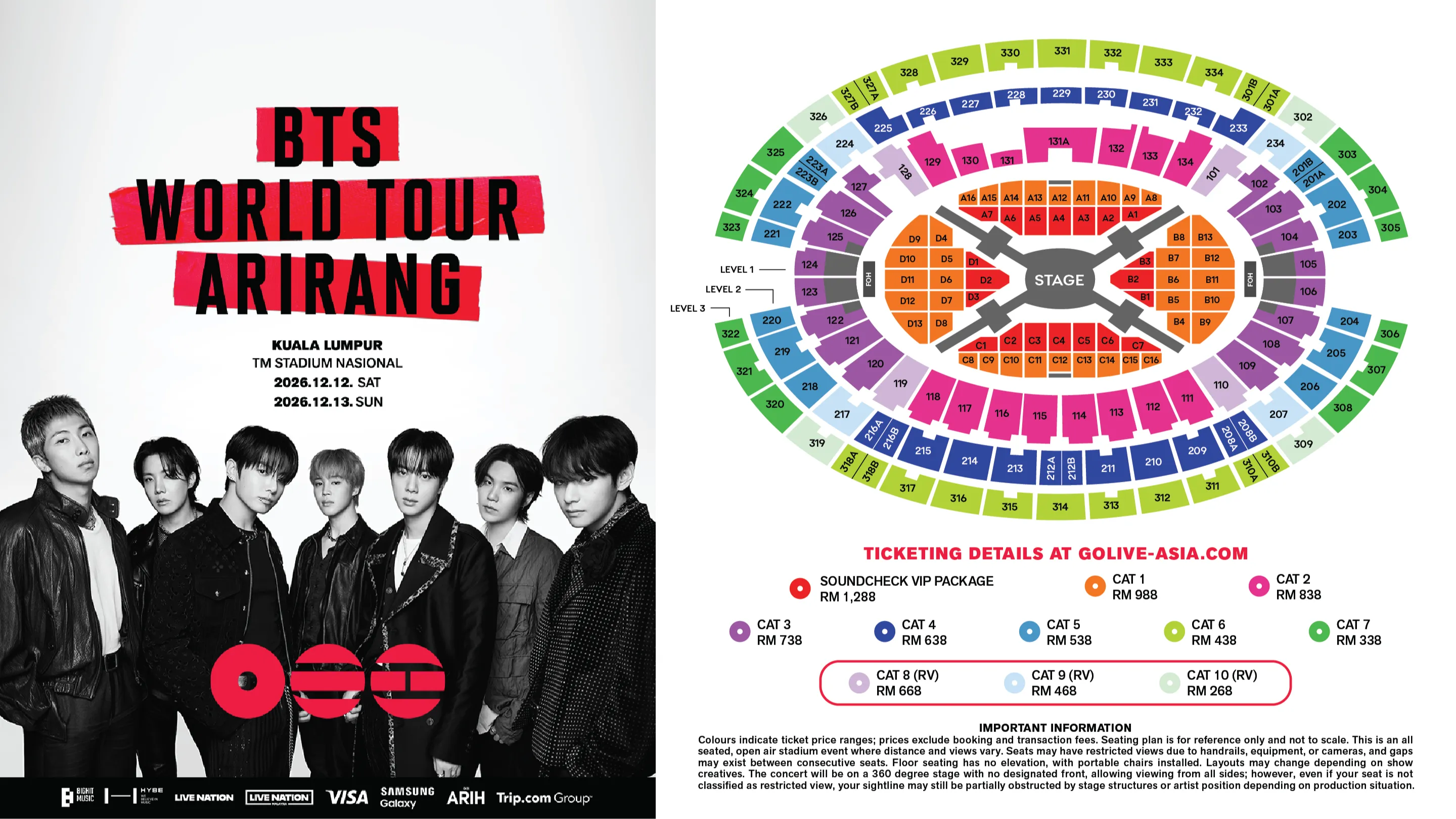 BTS WORLD TOUR ARIRANG KUALA LUMPUR CONCERT