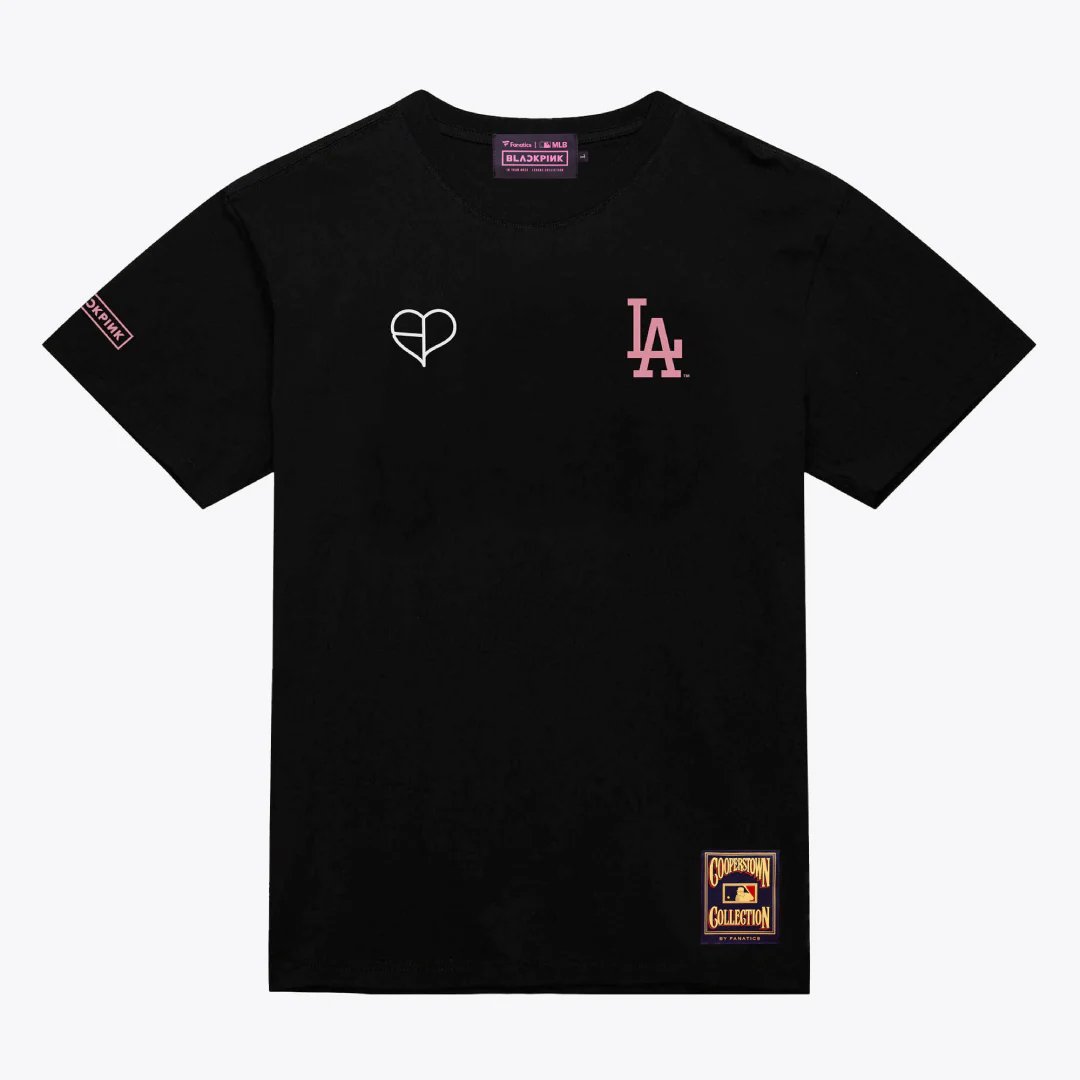 FANATICS LA DODGERS x BLACKPINK BLACK TEE product image 1