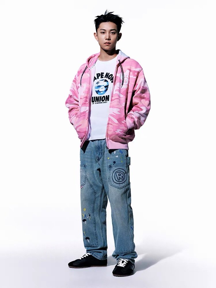 LNGSHOT Style Camo Ape Letter Print Classic T-Shirt product image 3