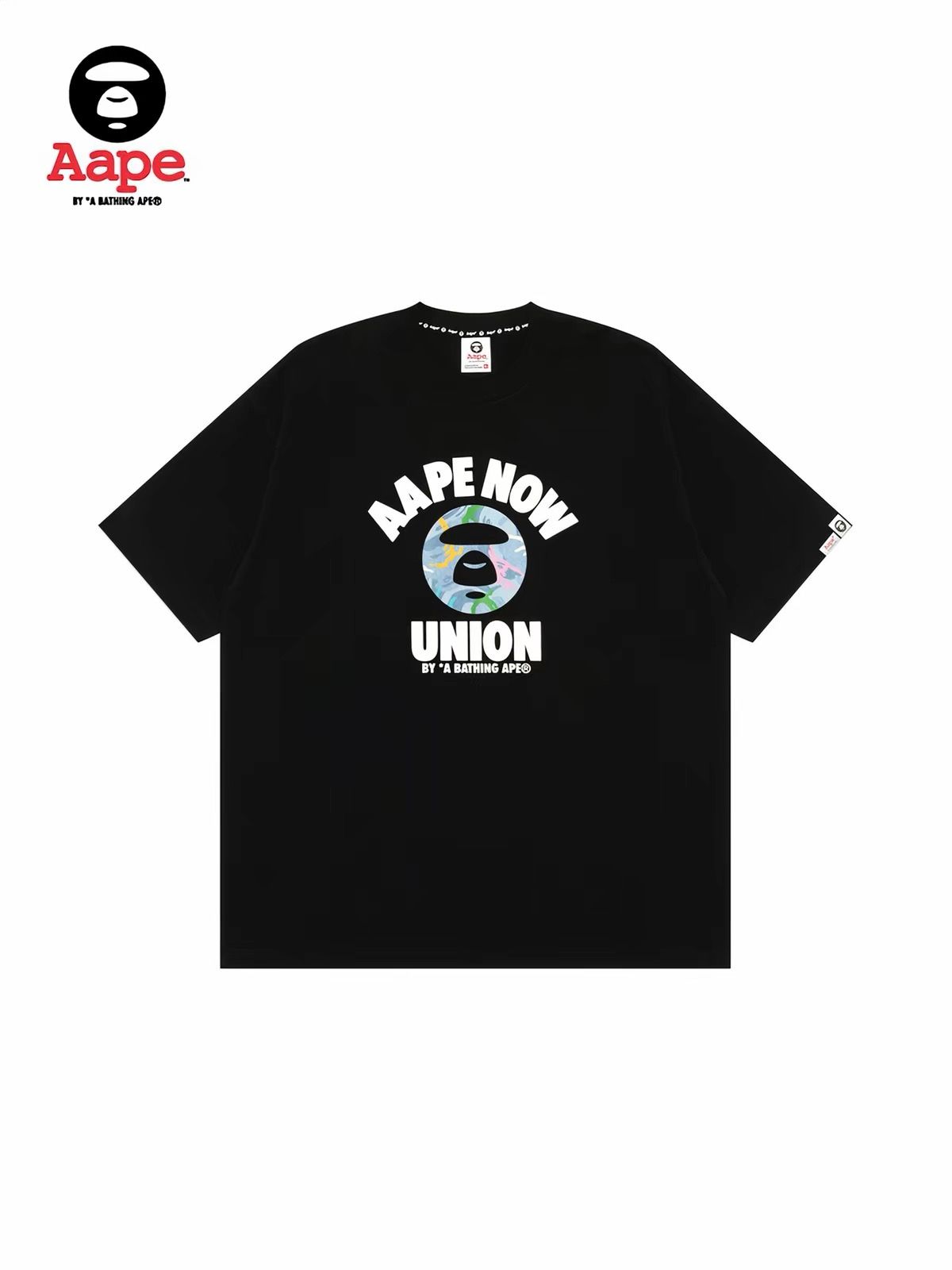 AAPE Color-Dyed Camo Ape Graphic Short Sleeve Tee 