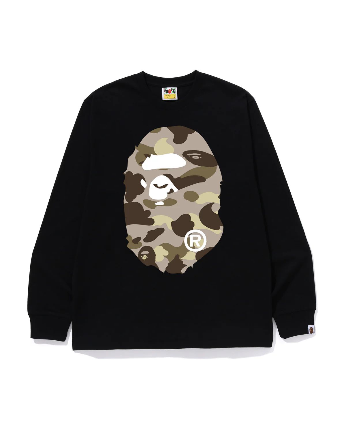 BAPE Color Camo Big Ape Head LS Tee product image 3