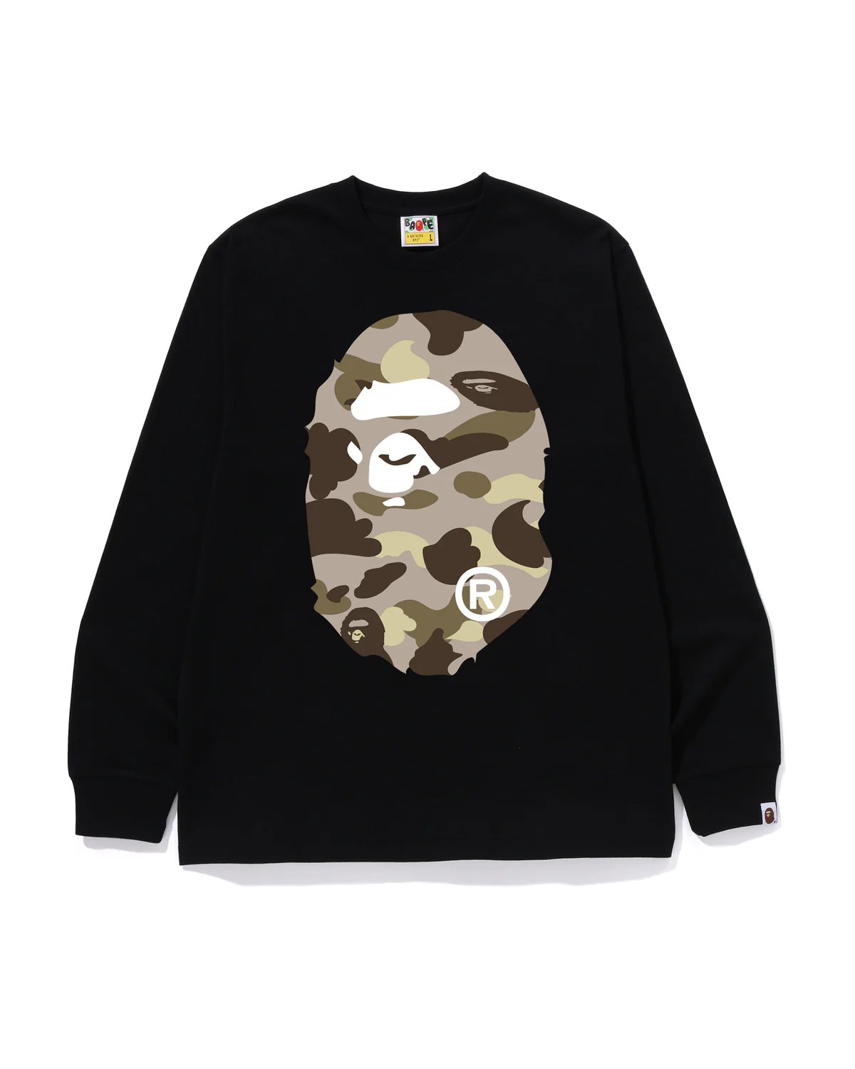 BAPE Color Camo Big Ape Head LS Tee product image 3
