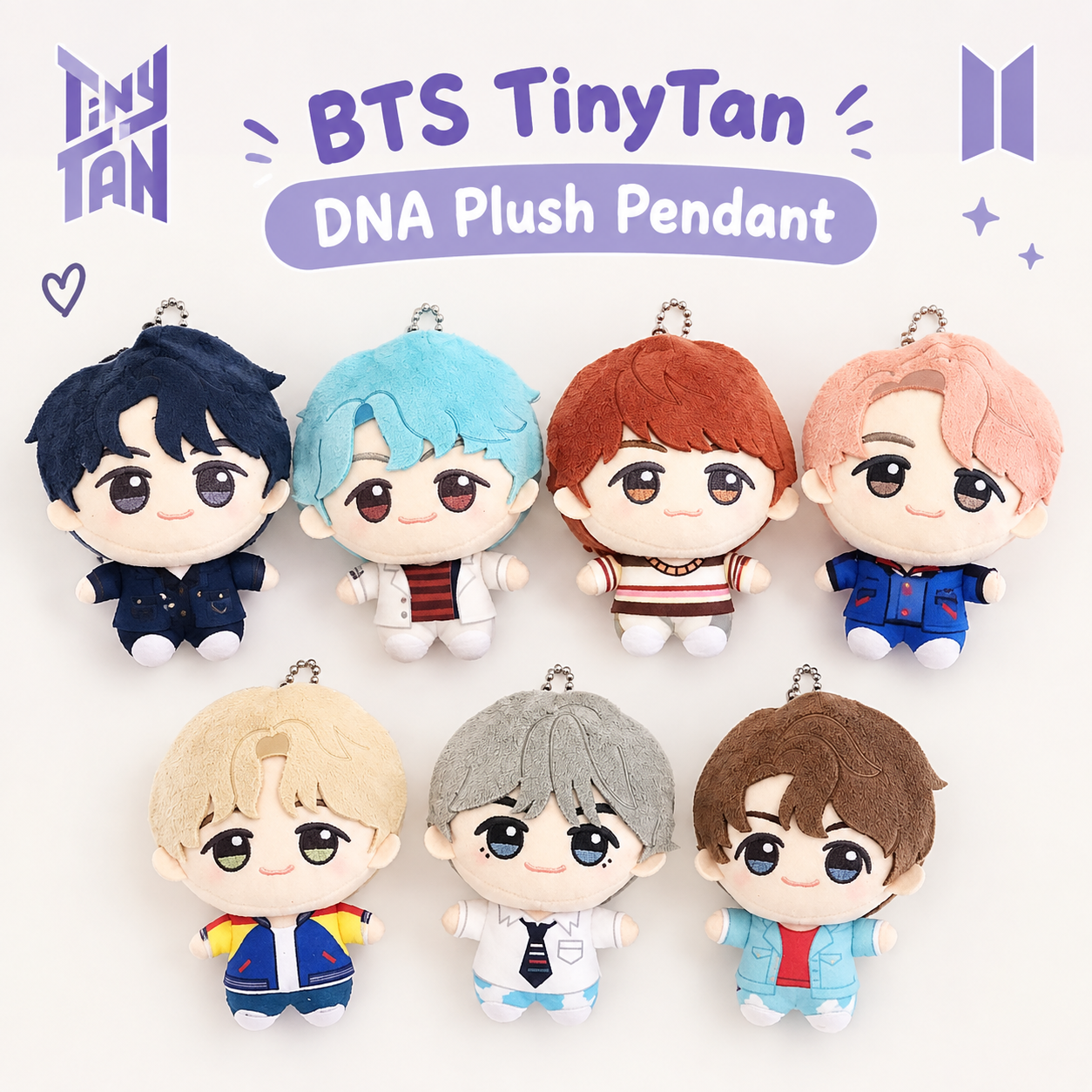 BTS TinyTan DNA Plush Pendant