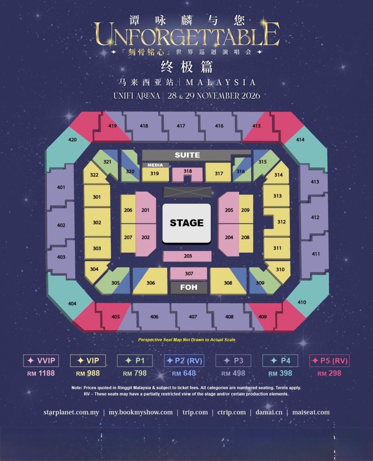 [𝗧𝗜𝗖𝗞𝗘𝗧𝗜𝗡𝗚 𝗦𝗘𝗥𝗩𝗜𝗖𝗘] Alan Tam 谭咏麟 <UNFORGETTABLE> CONCERT IN KUALA LUMPUR 🇲🇾 product image 2