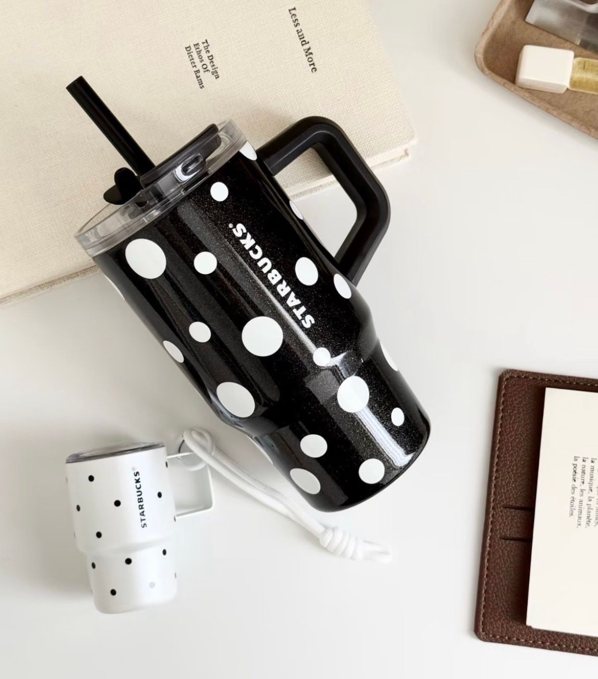 Starbucks 2026 Polka Dot Wonderland Vintage Black & White Mug & Tumbler  product image 2