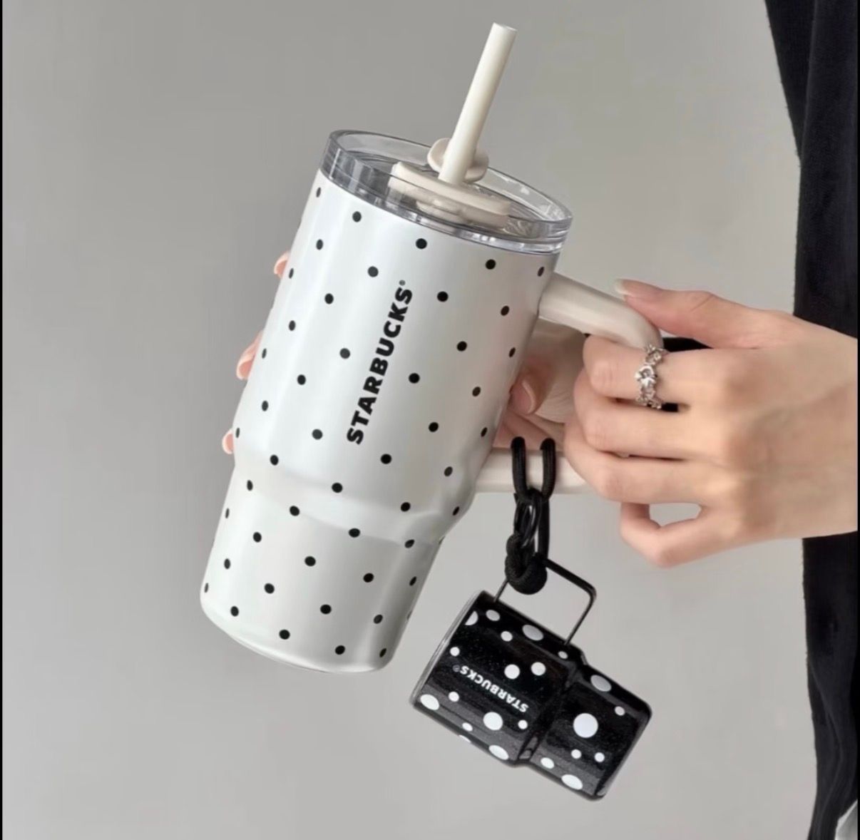 Starbucks 2026 Polka Dot Wonderland Vintage Black & White Mug & Tumbler  product image 3
